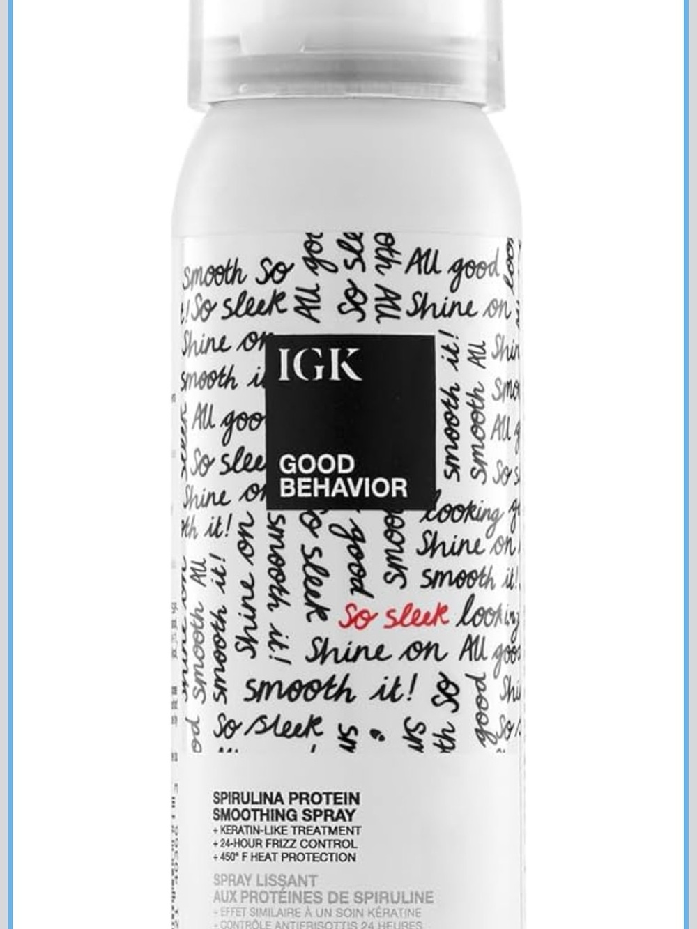 IGK Good Behavior Spirulina Protein Smoothing Spray